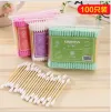 100 double-headed cotton swabs, sterile disposable ear cleaning cotton swabs, makeup cleaning wooden sticks, cotton swabs, household cotton balls Application Scenario